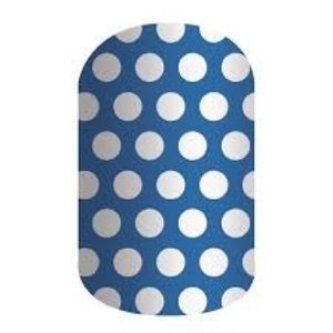 Jamberry Blue and White Polka